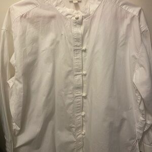 J. Jill Cream Button-Up Blouse